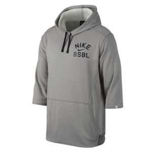 Nike Men's 3/4 Fleece Flux Baseball Hoodie
